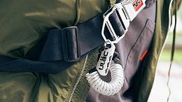 Велосипедный замок Ulac Piccadilly Carabiner Cable Combo Lock Red