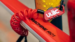 Велосипедный замок Ulac Piccadilly Carabiner Cable Combo Lock Red