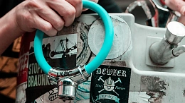 Велосипедный замок Ulac The Mood Fixie Cable Lock Sky Blue