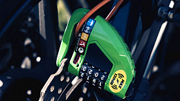 Велосипедный замок Ulac Air Alarm Combo Disc Lock Green