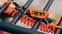 Велосипедный замок Ulac Piccadilly Carabiner Cable Combo Lock Red